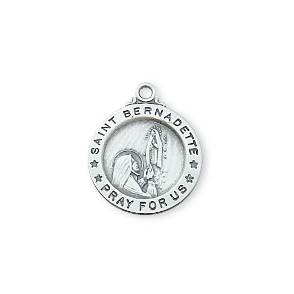 Bernadette - St. Bernadette Medal - Sterling Silver