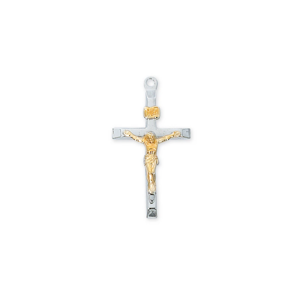 Crucifix Necklace - Sterling Silver 20"
