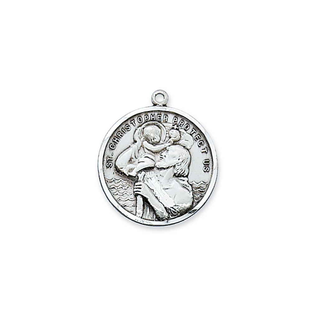 Christopher - St. Christopher Medal on 24" Chain