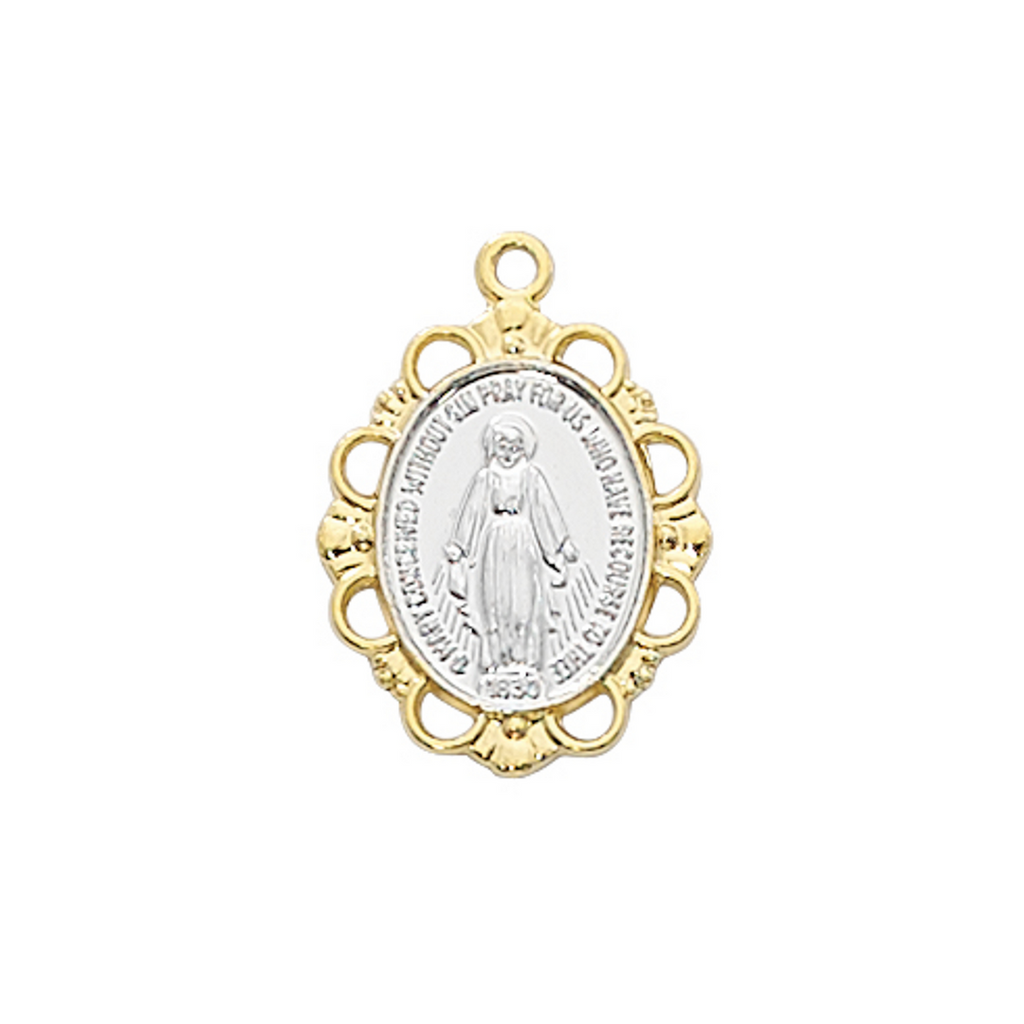 Miraculous Medal on 18" Chain