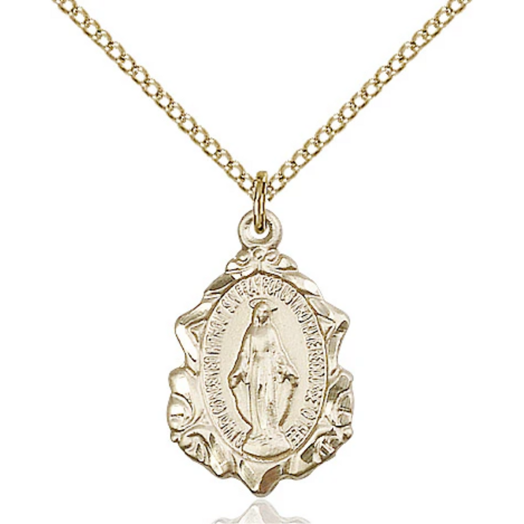 Miraculous Medal Gold Filled 18"