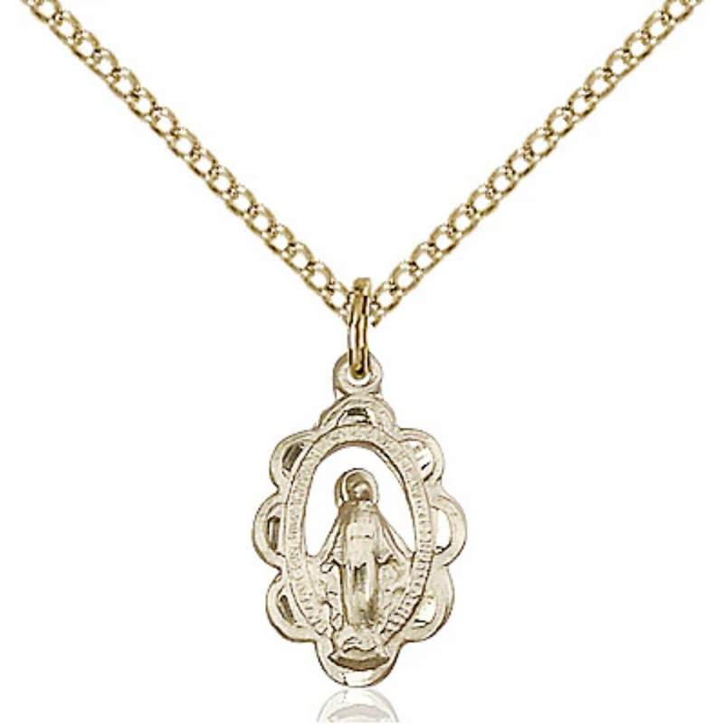 Miraculous Medal Gold Filled 18"