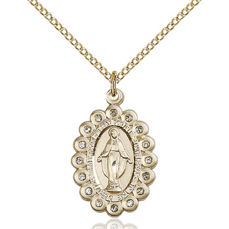 Miraculous Medal Birthstone April 18"