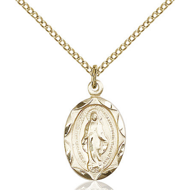 Miraculous Medal Gold Filled 18"