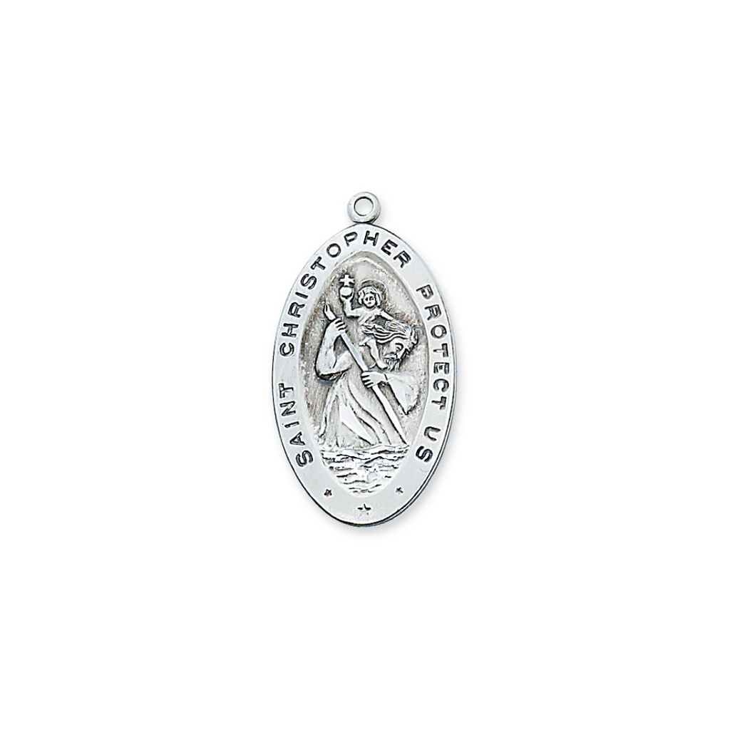 Christopher - St. Christopher Medal 24" Chain