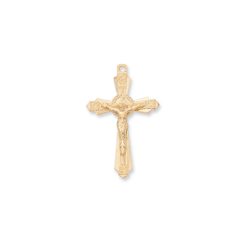 Crucifix Necklace - Gold over Sterling