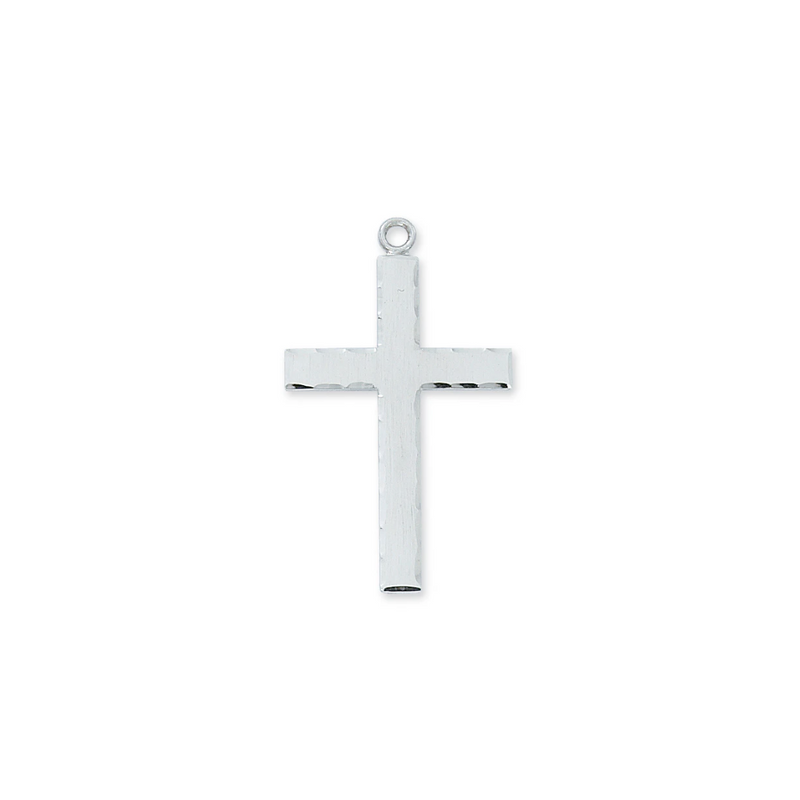 Lord's Prayer Cross Necklace - Sterling Silver