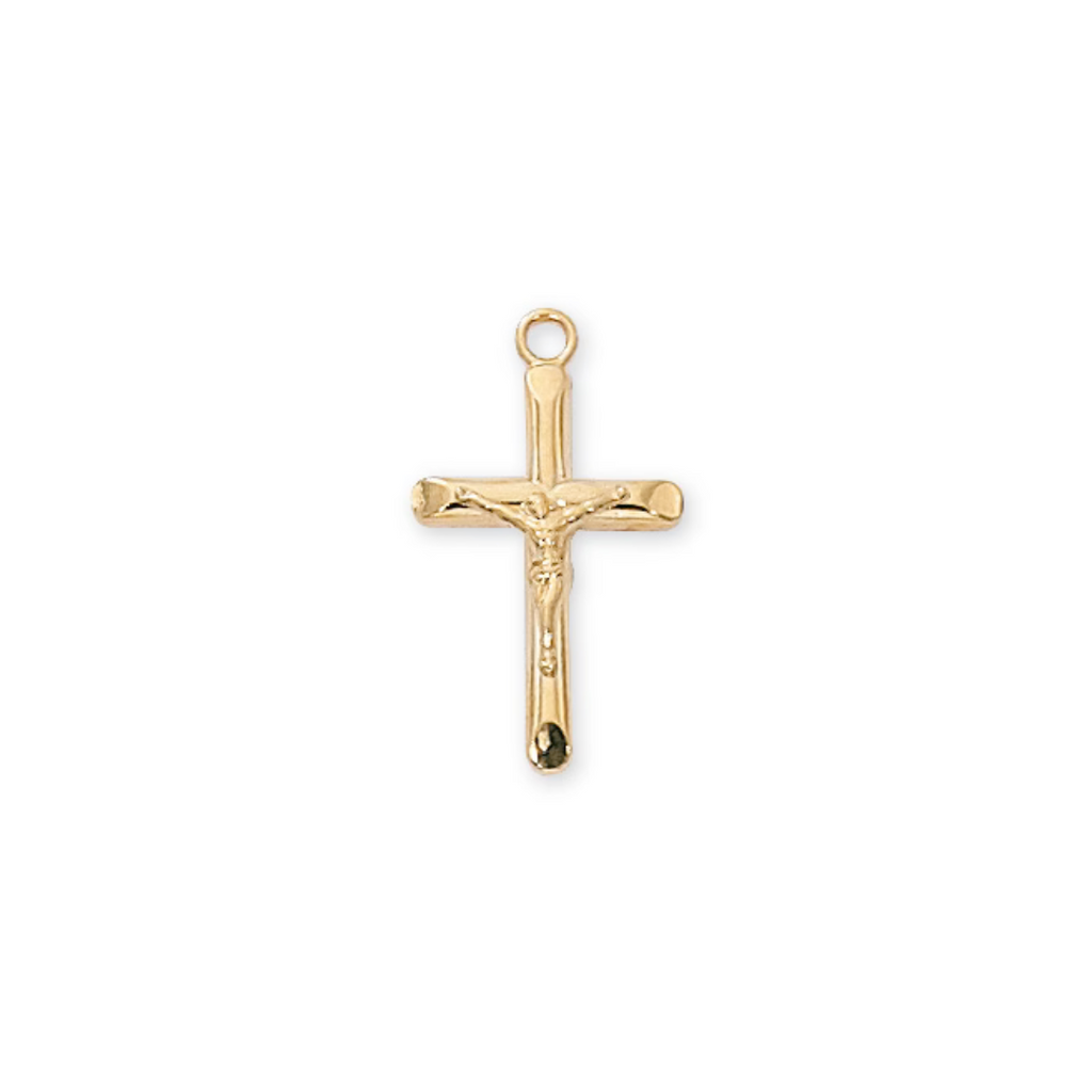 Crucifix Necklace - Gold over Sterling