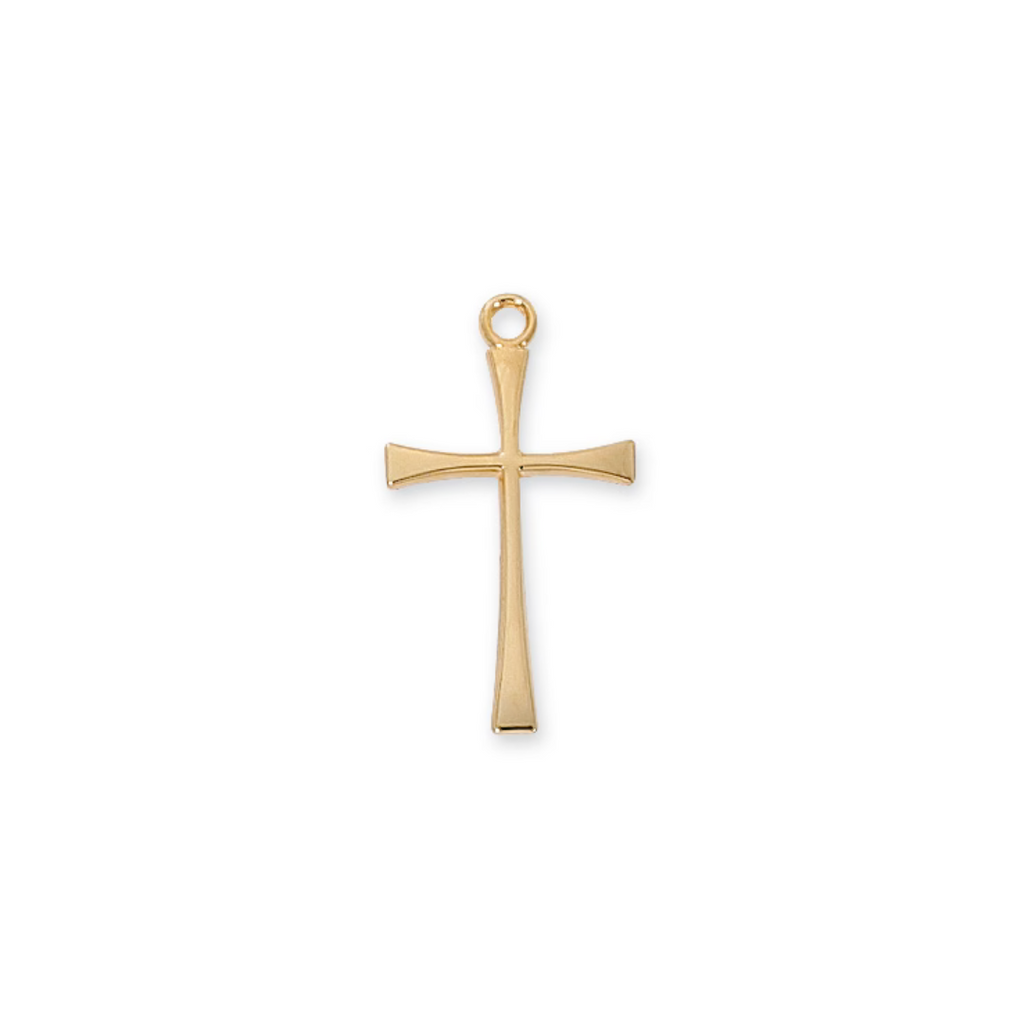 Cross Necklace - Gold over Sterling