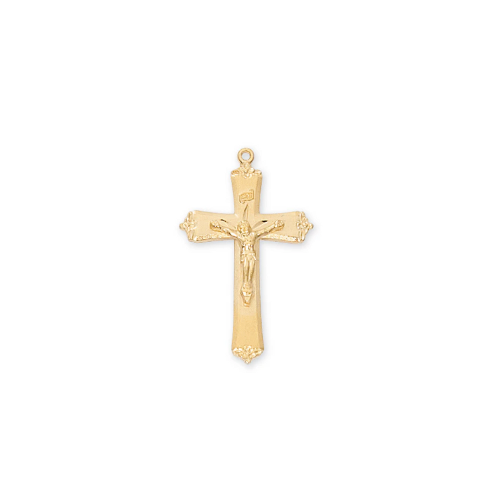 Crucifix Necklace - Gold over Sterling