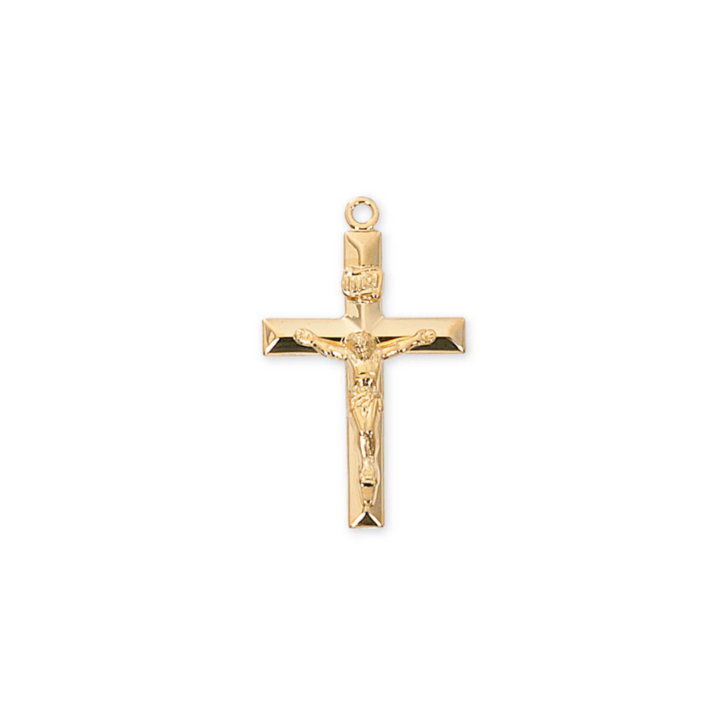Crucifix Necklace - Gold over Sterling