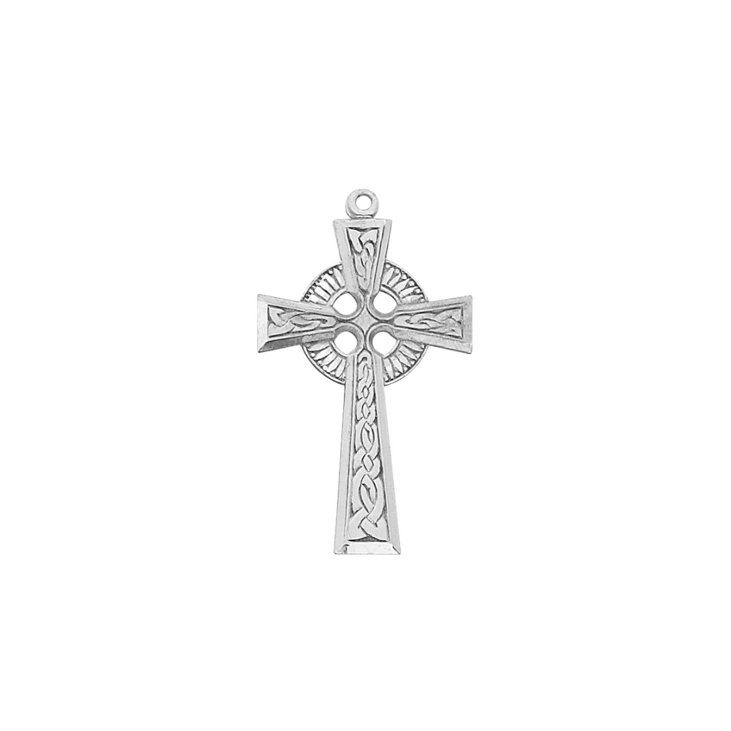 Celtic Cross Necklace - Sterling Silver