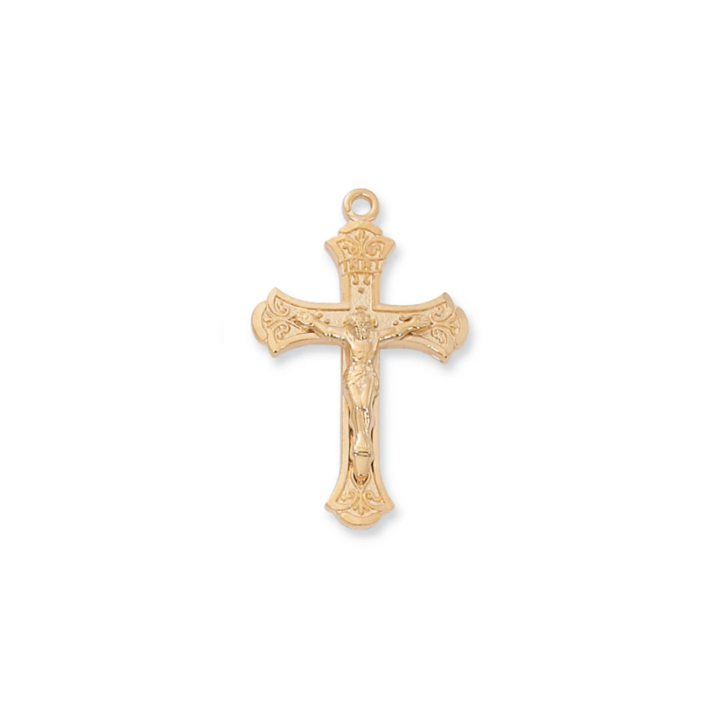 Crucifix Necklace - Gold over Sterling