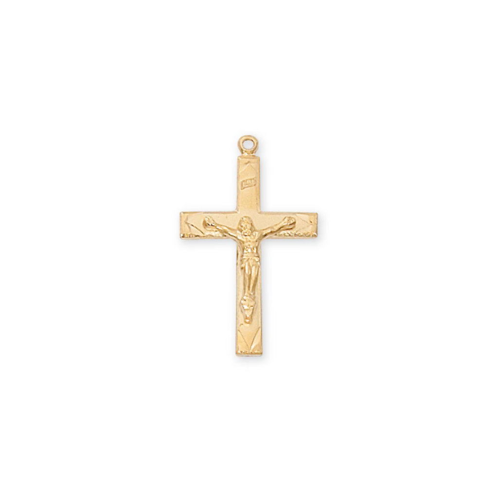 Crucifix Necklace - Gold over Sterling