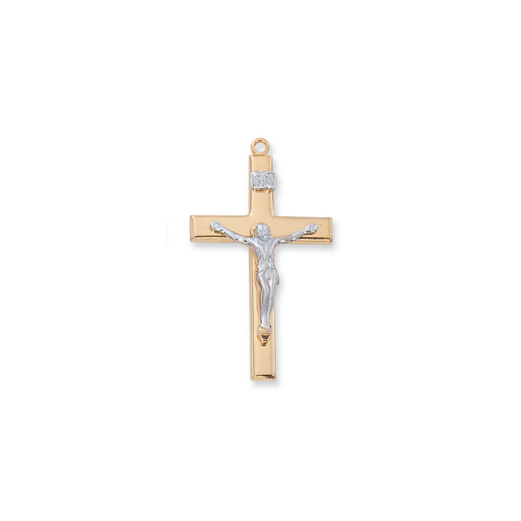 Crucifix Necklace - Gold over Sterling