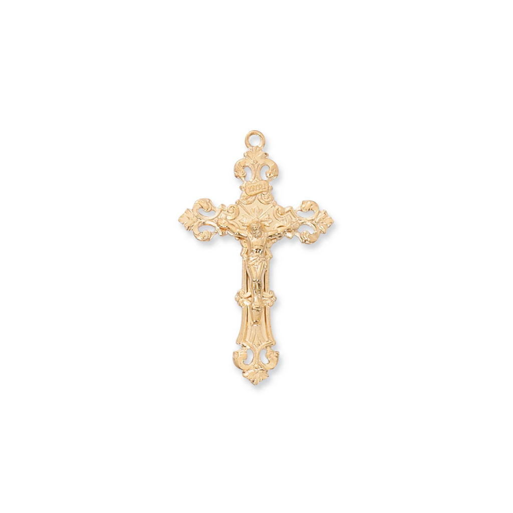 Crucifix Necklace - Gold over Sterling