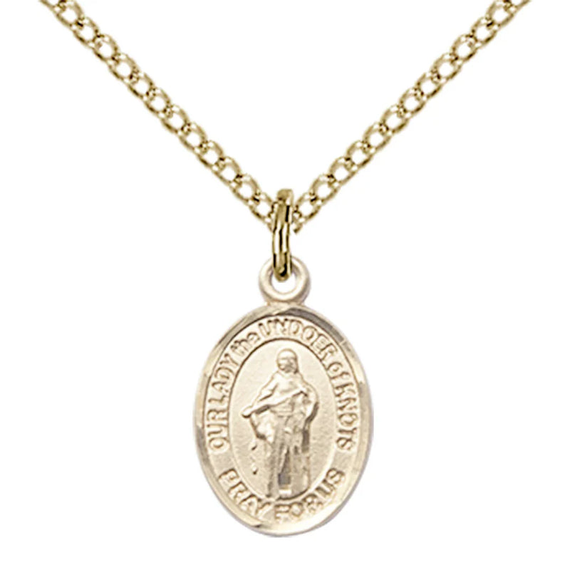 Our Lady Undoer of Knots Sterling or Gold Necklace - 18" Chain | Bliss