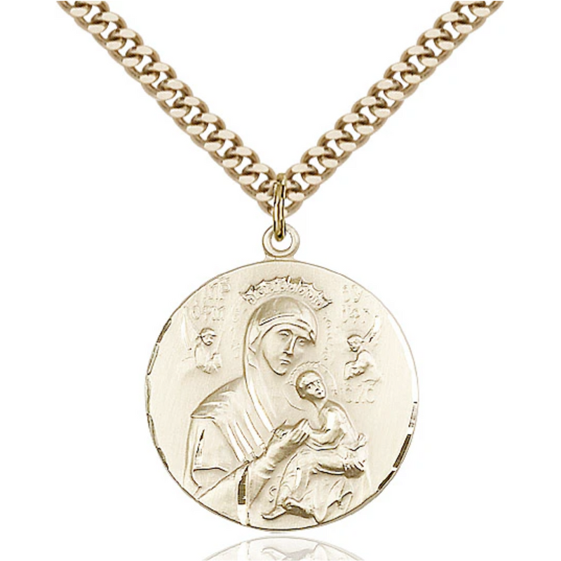 Our Lady of Perpetual Help Gold Filled 24"