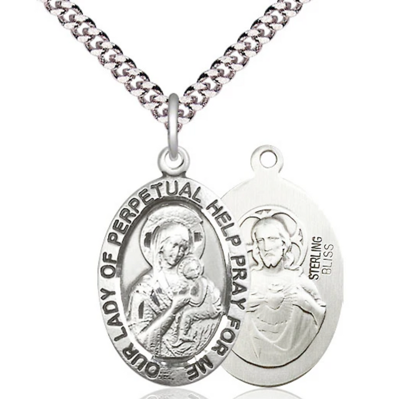 Our Lady of Perpetual Help Sterling Silver 24"