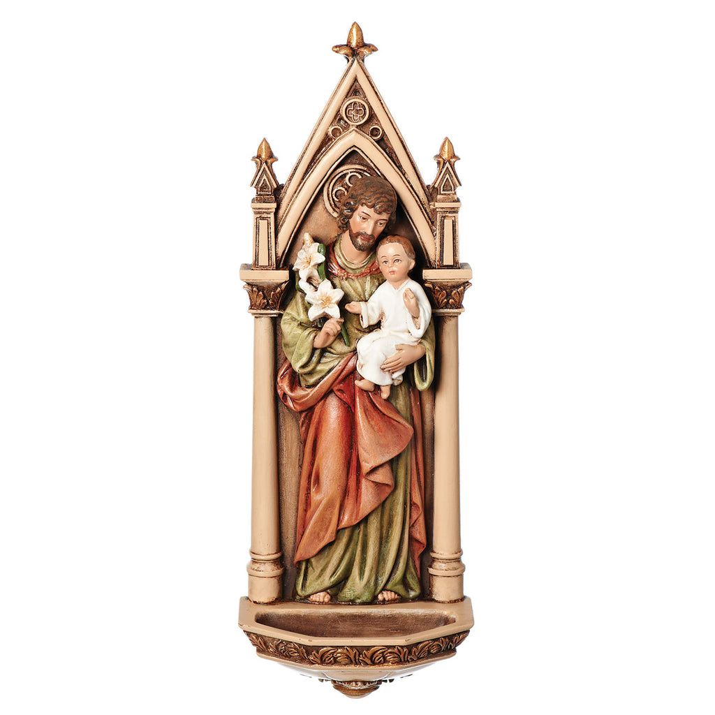 Joseph - St. Joseph Holy Water Font 7.75"H