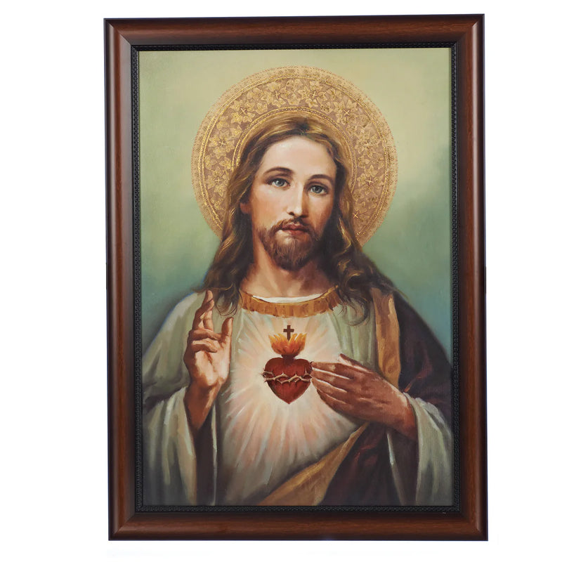 Sacred Heart Framed Wall Art 27" | Roman