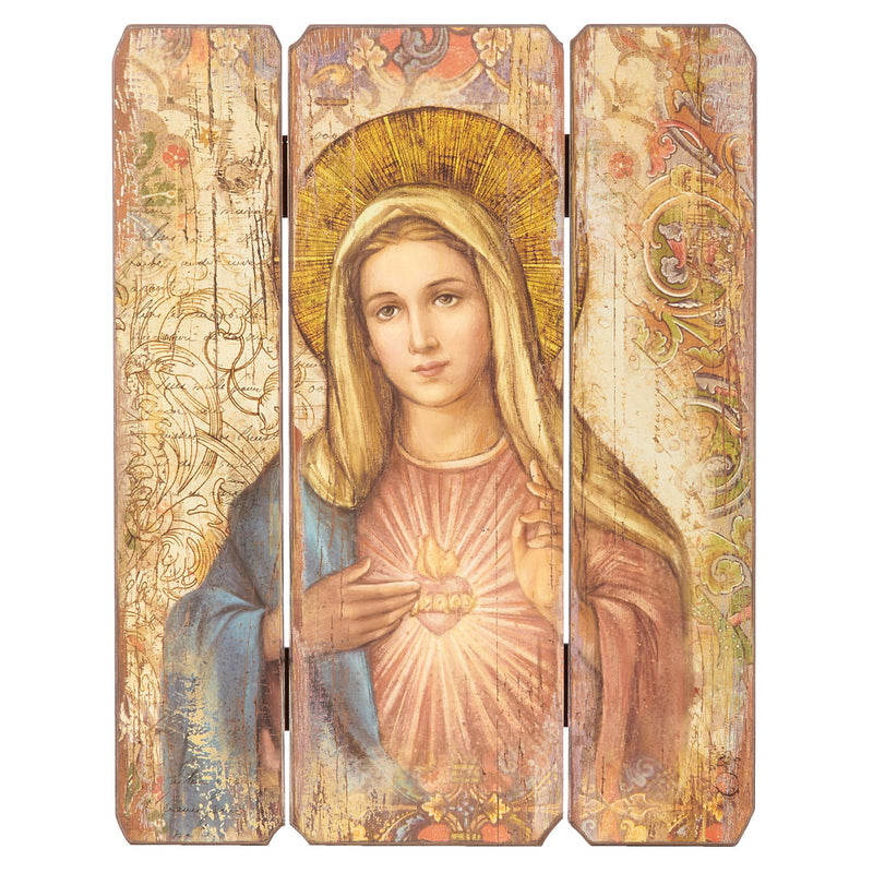 Immaculate Heart Decorative Panel 15"H
