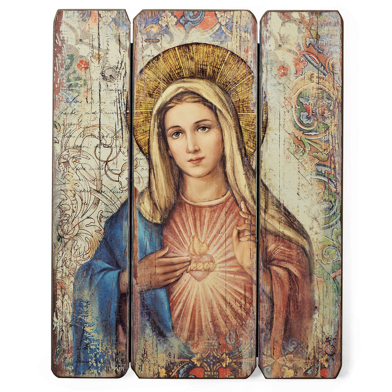Immaculate Heart Decorative Panel 15"H