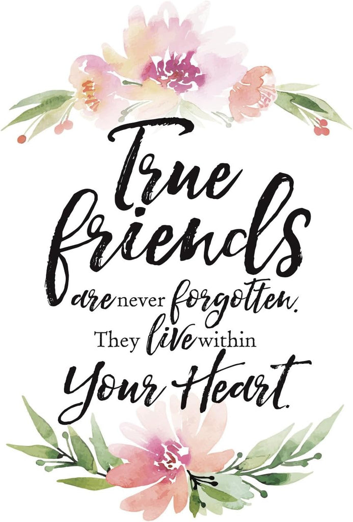 Wall Plaque "True Friends" 6x9 For Wall or Desk