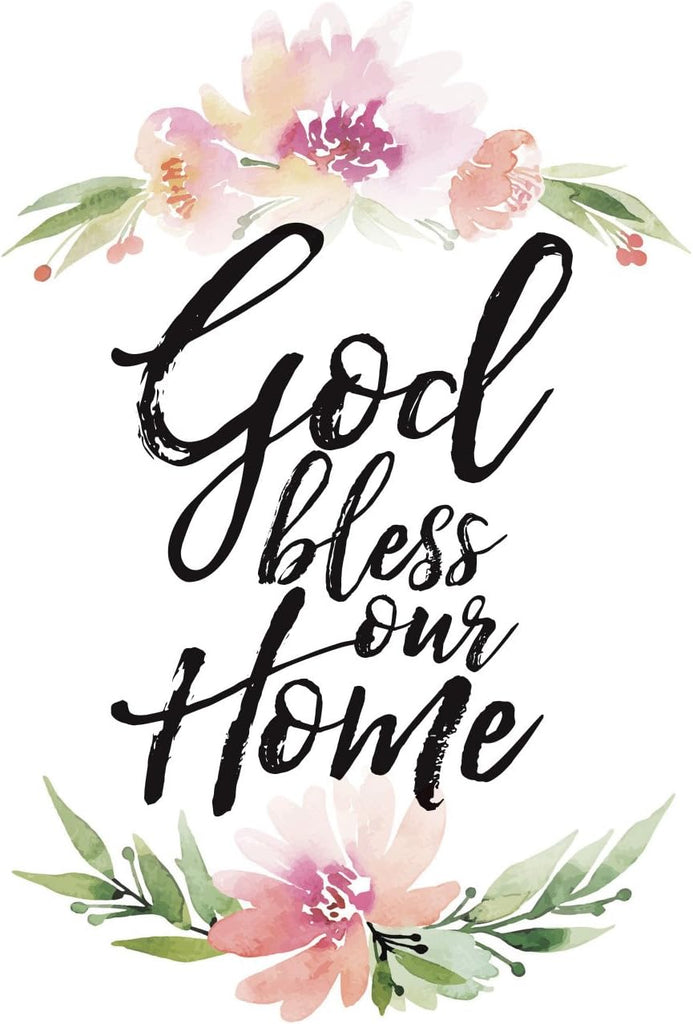 Wall Plaque "God Bless Our Home" 6x9 For Wall or Desk