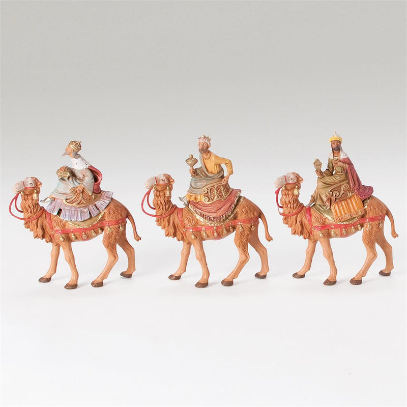 Fontanini 5" Scale 3-Piece Setkings on Camels Nativity Figures