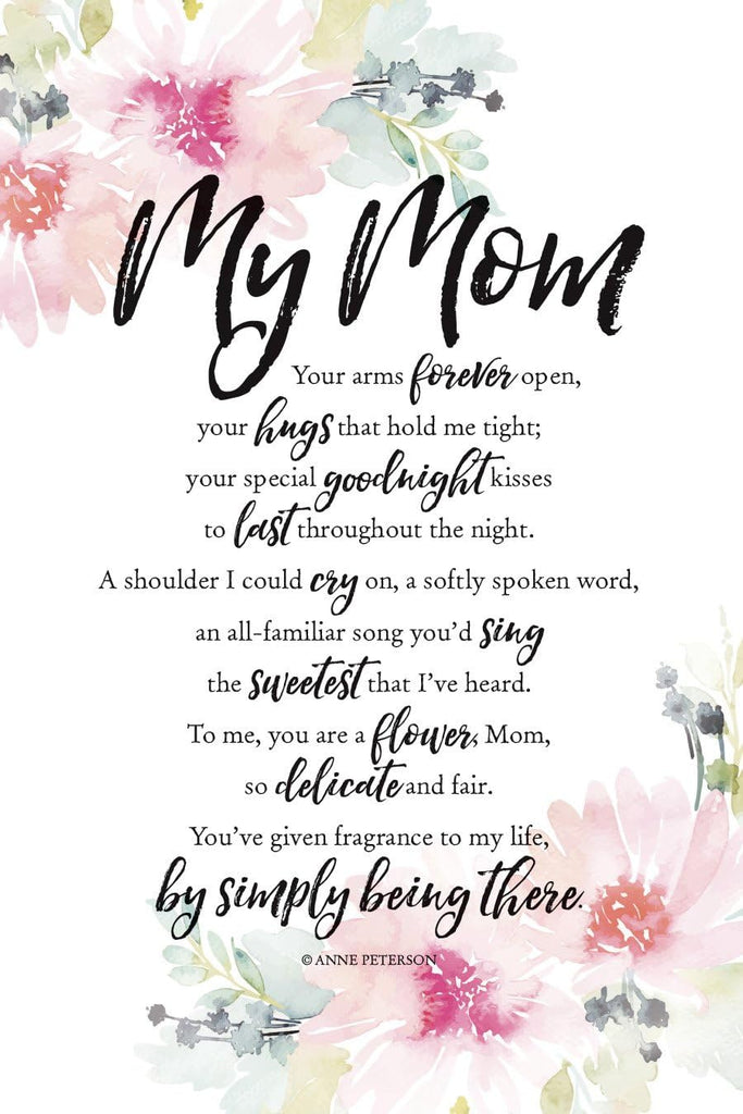 Wall Plaque "My Mom" 6x9 For Wall or Desk