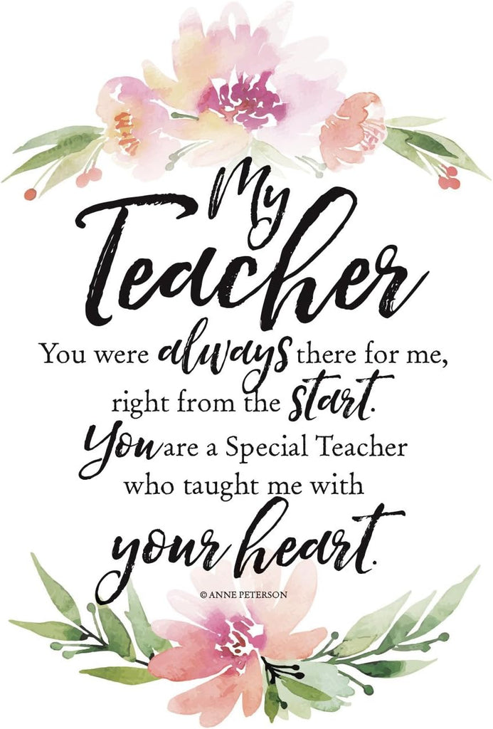 Wall Plaque "My Teacher" 6x9 For Wall or Desk