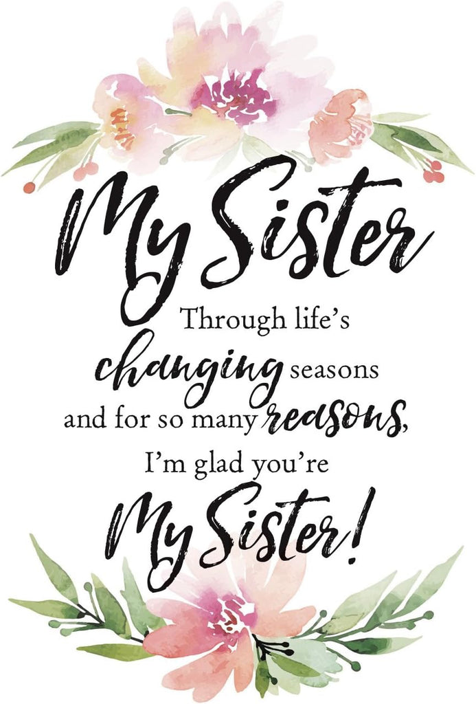 Wall Plaque "My Sister" 6x9 For Wall or Desk