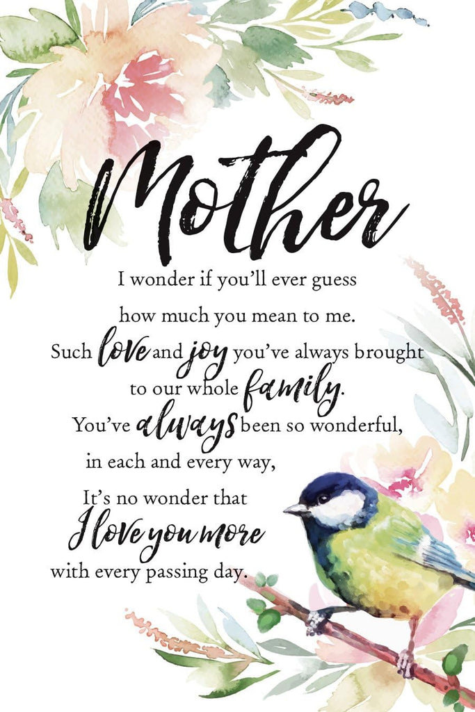 Wall Plaque "Mother" 6x9 For Wall or Desk