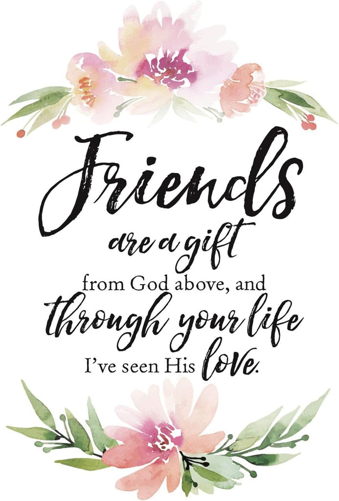 Wall Plaque "Friends Are a Gift" 6x9 For Wall or Desk