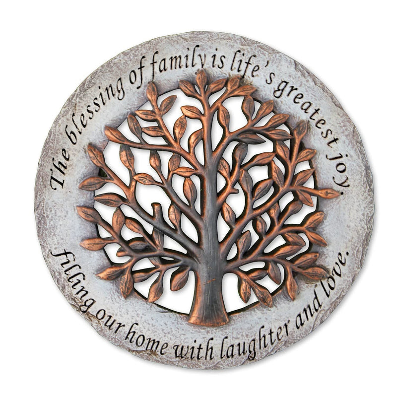 Blessing of Family Garden Stone 12" | Roman
