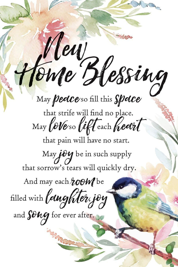 Wall Plaque "New Home Blessing" 6x9 For Wall or Desk