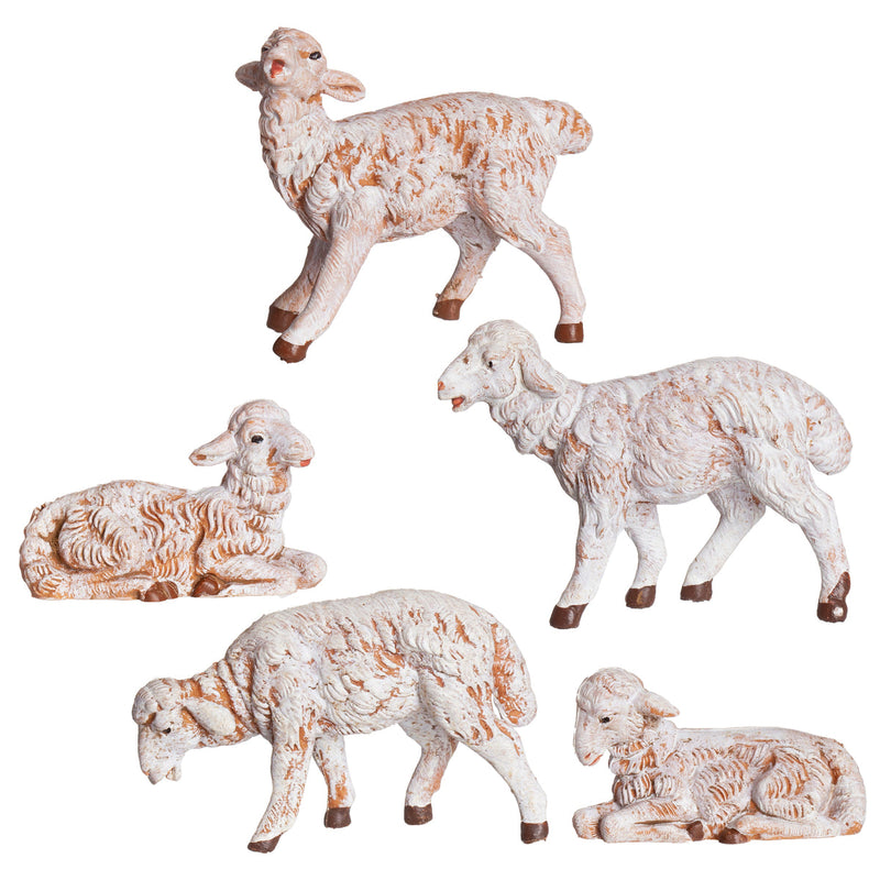 5 White Sheep 5" Scale