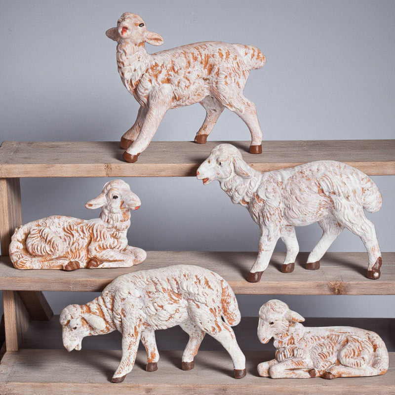 5 White Sheep 5" Scale