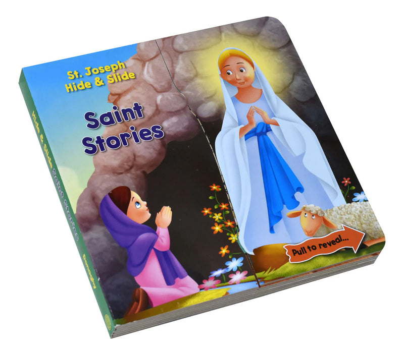 St. Joseph Hide and Slide Saint Stories Board Book for Catholic Children