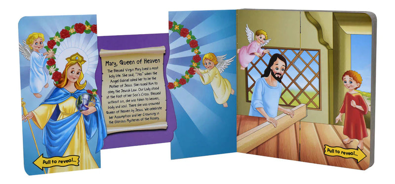 St. Joseph Hide and Slide Saint Stories Board Book for Catholic Children