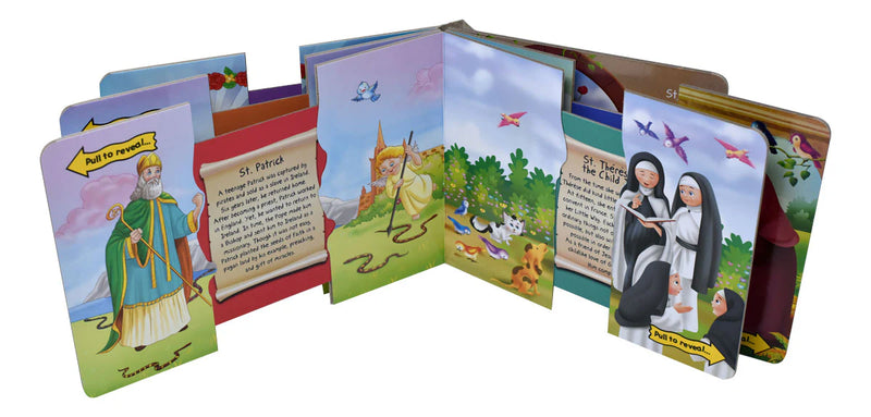 St. Joseph Hide and Slide Saint Stories Board Book for Catholic Children