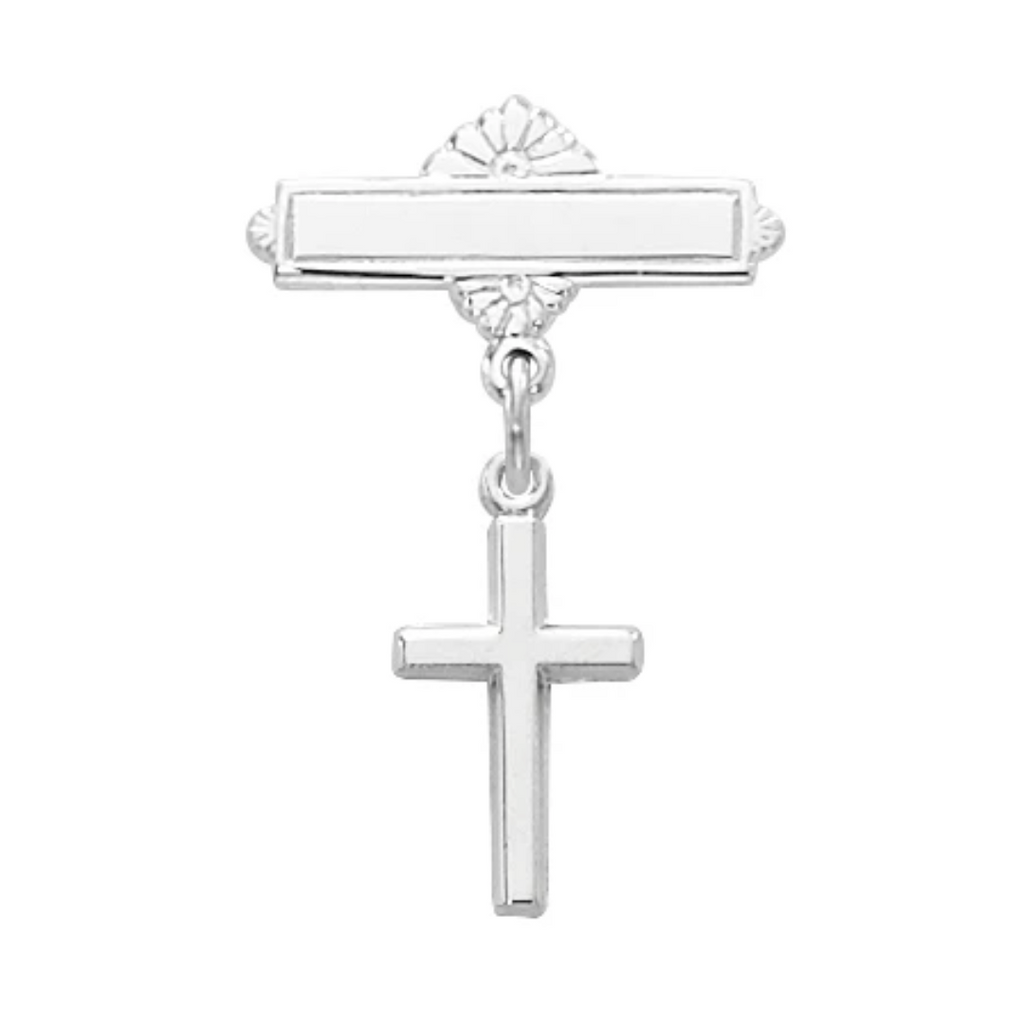 Pin - Sterling Cross Baby Pin Boxed