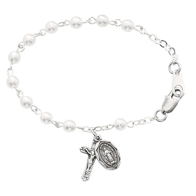 Bracelet - 5 12in Imitation Pearl Baby Bracelet