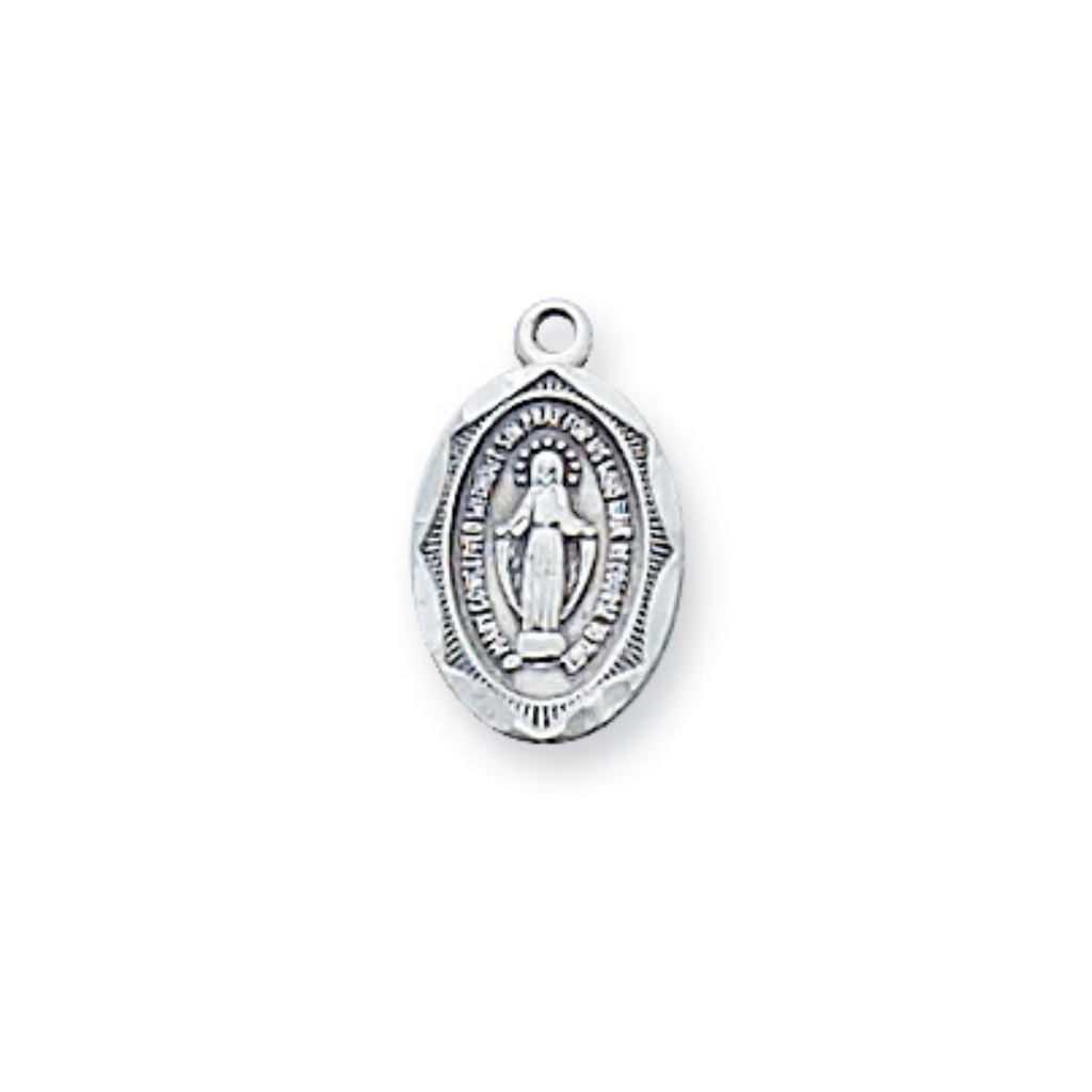 Miraculous Medal - Sterling Baby Pendant Boxed