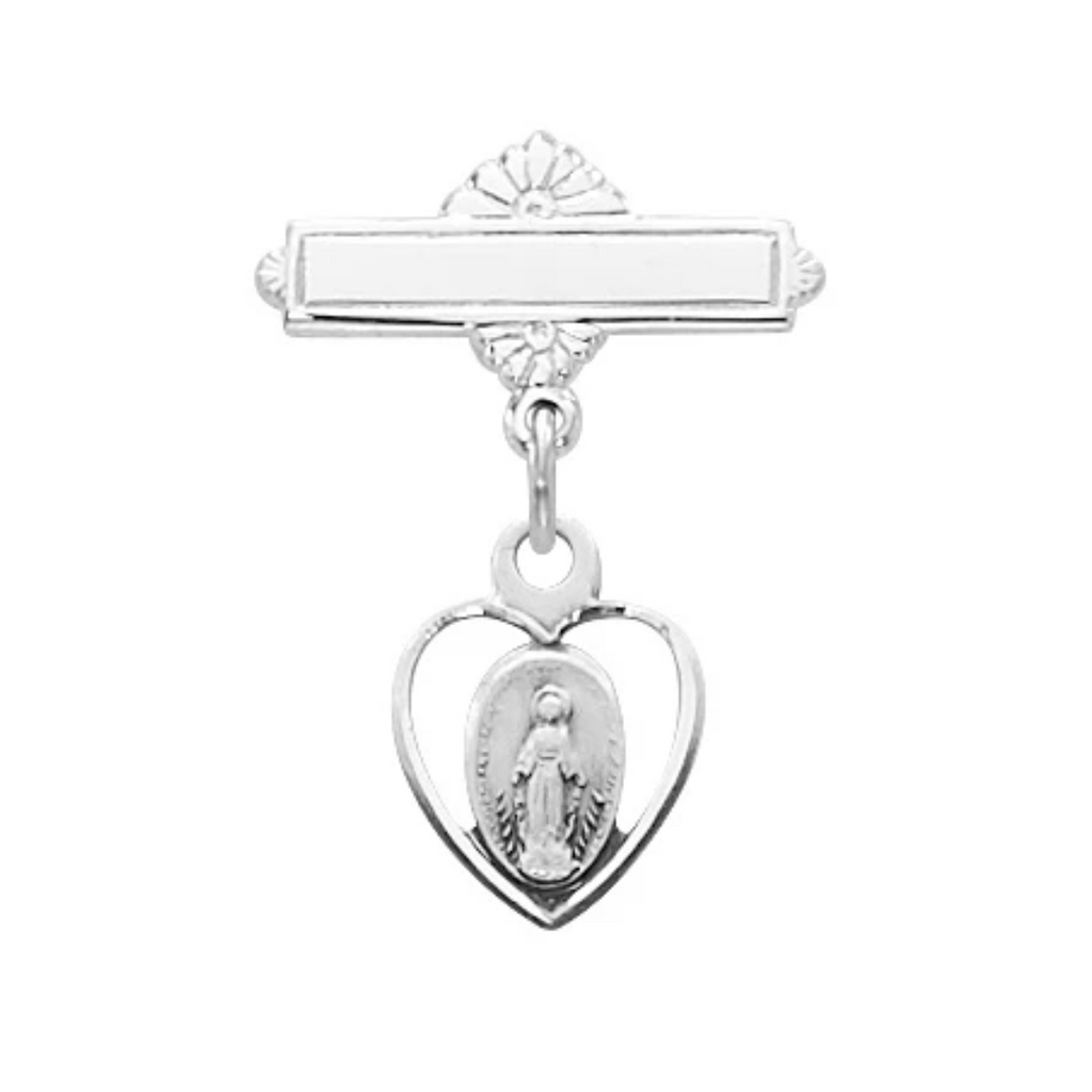 Pin - Sterling Miraculous Baby Pin Boxed
