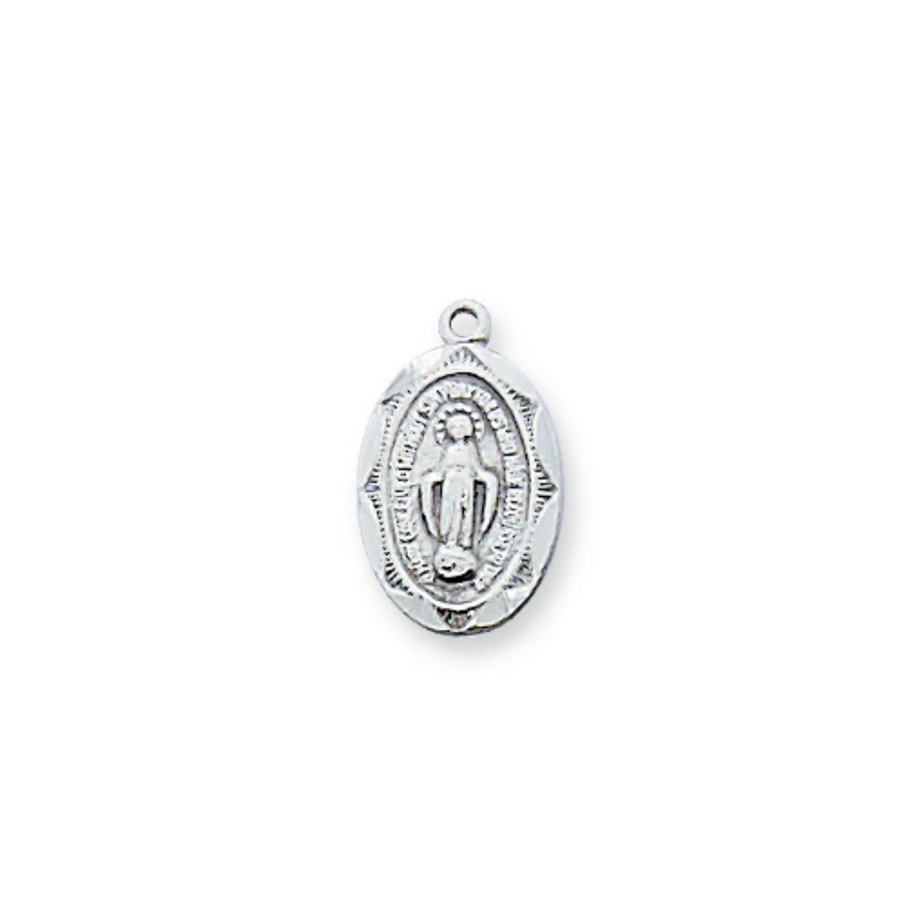 Miraculous Medal - Sterling Baby Pendant, Boxed