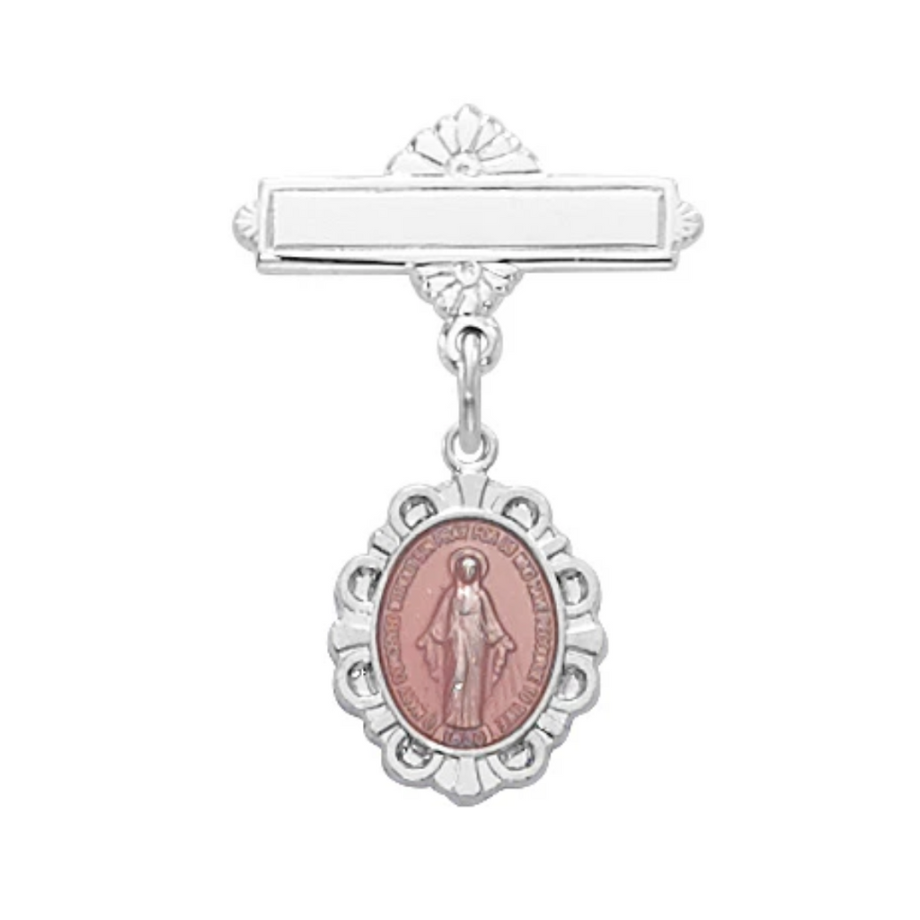 Pin - Sterling Pink Miraculous Baby Pin, Boxed
