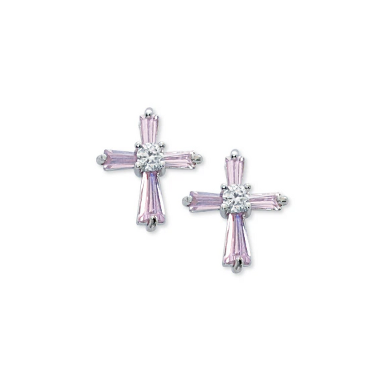 Earrings - Pink cubic zirconia Earrings Box