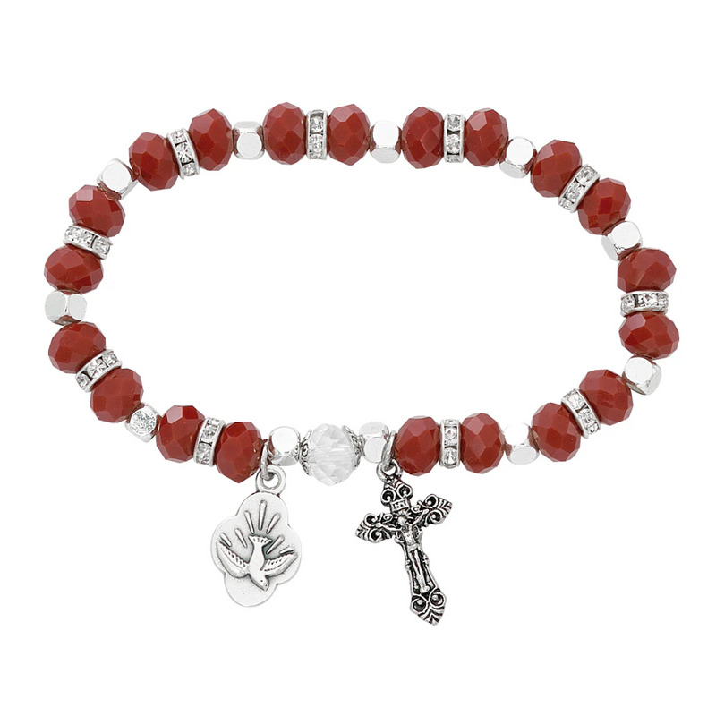 Bracelet - Adult Red Holy Spirit Stretch Bracelet